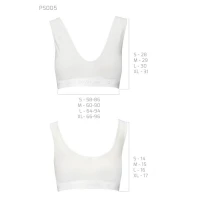 Спортивний топ з еластичної бавовни Passion PS005 TOP L, white — Переглянути зображення 6