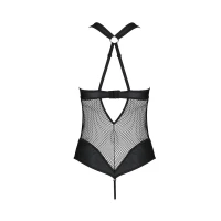 Сітчастий боді з халтером Passion Amanda Body XXL/XXXL, black — Переглянути зображення 4