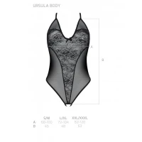 Боді з ажурним декором та відкритим кроком Passion URSULA BODY XXL/XXXL, black — Просмотреть изображение 5