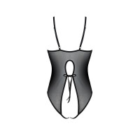 Боди с ажурным декором и открытым шагом Passion URSULA BODY XXL/XXXL, black