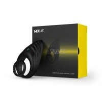 Ерекційне віброкільце Nexus Enhance Vibrating Cock and Ball Ring, подвійне — Просмотреть изображение 5