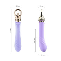 Вибратор для точки G с подогревом Zalo Sweet Magic - Courage Fantasy Violet