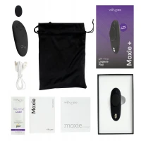 Смарт-вібратор у трусики We-Vibe Moxie+ Satin Black, оновлений пульт ДК — Переглянути зображення 2