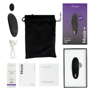 Смарт-вібратор у трусики We-Vibe Moxie+ Satin Black, оновлений пульт ДК