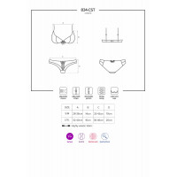 Эротический костюм медсестры Obsessive 834-CST-6 L/XL, бело-голубой — Просмотреть изображение 7