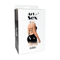 Сексуальна вінілова сукня Art of Sex - Jaklin, розмір L-2XL, колір чорний — Переглянути зображення 3