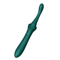 Мультифункціональний вібратор Zalo — Bess 2 Turquoise Green, 4 насадки, підігрів — Переглянути зображення 7