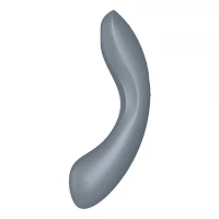 Вакуумний стимулятор з вібрацією Satisfyer Curvy Trinity 1 Bluegrey, іграшка 3в1 — Просмотреть изображение 2