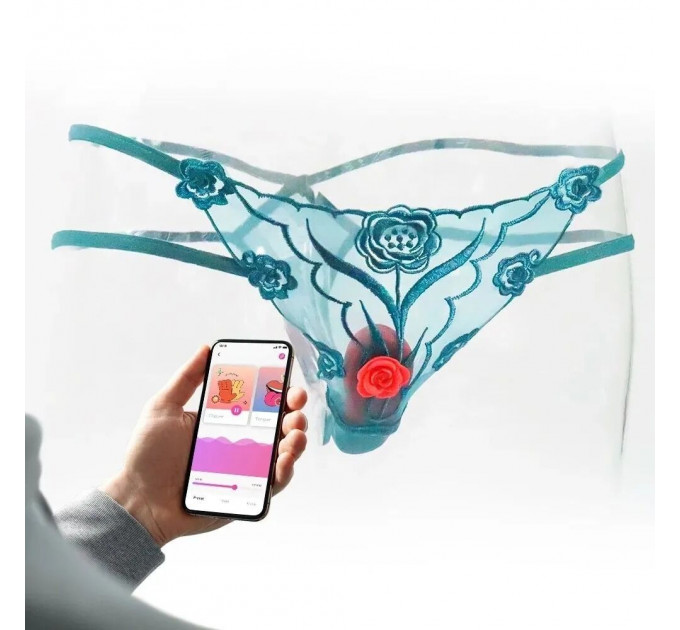 Смарт-вибратор в трусики Fun Town Caleo, надежное крепление на магните