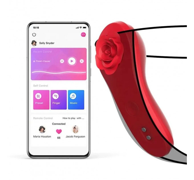 Смарт-вибратор в трусики Fun Town Caleo, надежное крепление на магните