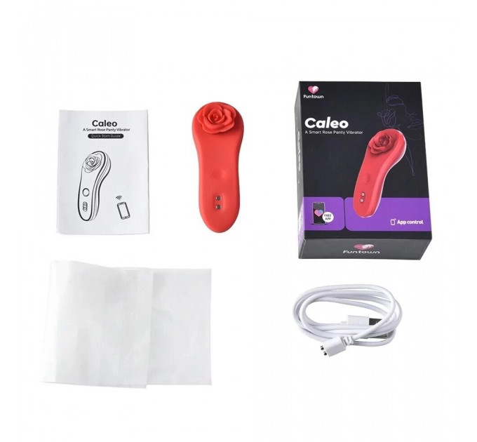 Смарт-вибратор в трусики Fun Town Caleo, надежное крепление на магните