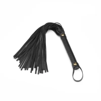 Флогер Liebe Seele Black Organosilicon Flogger, 44 см, екошкіра — Переглянути зображення 1