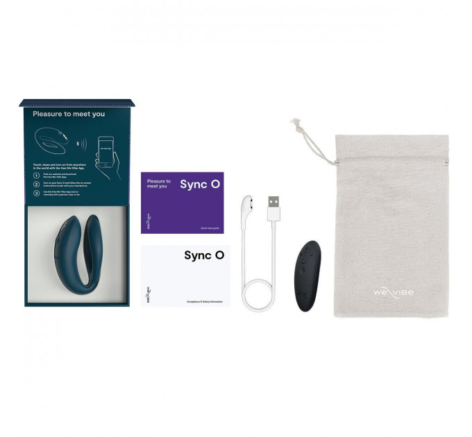 Смарт-вібратор для пар We-Vibe Sync O Velvet Green, пульт ДК