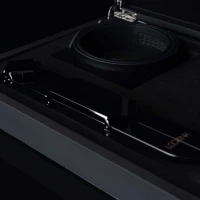 Регульована шльопалка LOCKINK Adjustable Slapper for Impact Play, чорна, натуральна шкіра — Переглянути зображення 7