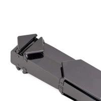 Регульована шльопалка LOCKINK Adjustable Slapper for Impact Play, чорна, натуральна шкіра — Переглянути зображення 2