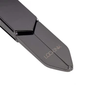 Регульована шльопалка LOCKINK Adjustable Slapper for Impact Play, чорна, натуральна шкіра — Переглянути зображення 3