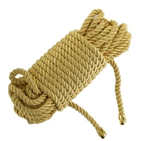Мотузка для шибарі LOCKINK SEVANDA Shibari Pratice Rope, золотиста, 8 м, нейлон+бавовна — Переглянути зображення 1