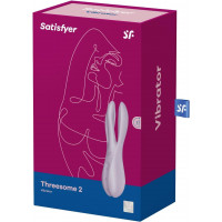 Клиторальный вибратор Satisfyer Threesome 2 Violet, 3 гибких пальчика, 3 мотора — Просмотреть изображение 7