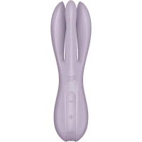 Кліторальний вібратор Satisfyer Threesome 2 Violet, 3 гнучкі пальчики, 3 мотори — Переглянути зображення 2