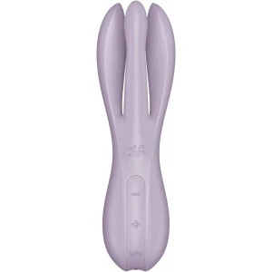 Кліторальний вібратор Satisfyer Threesome 2 Violet, 3 гнучкі пальчики, 3 мотори