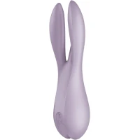 Кліторальний вібратор Satisfyer Threesome 2 Violet, 3 гнучкі пальчики, 3 мотори — Переглянути зображення 4