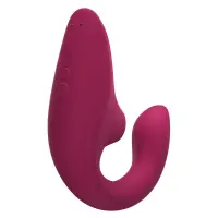 Вагінально-кліторальний стимулятор Womanizer Blend Vibrant Pink, вібрація + вакуум, 2 мотори — Переглянути зображення 4