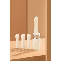 Мини секс-машина KISSTOY Tutu II на присоске, пульсация, имитация фрикций, подогрев, съемная насадка — Просмотреть изображение 6