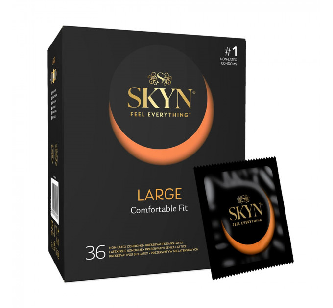 Безлатексні преміум-презервативи SKYN Large 36 шт, збільшений розмір