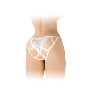 Мереживні трусики з доступом Fashion Secret Zoe White, з бантиком