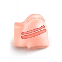 Смоктальна вагіна-мастурбатор Real Body Real Nina, вагіна та анус, з вібрацією і звуком — Переглянути зображення 8