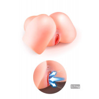 Сосущая вагина-мастурбатор Real Body Real Nina, вагина и анус, с вибрацией и звуком — Просмотреть изображение 9