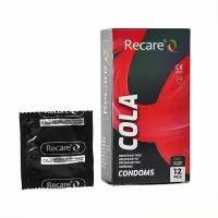 Презервативи Holographic Recare Cola Dotted&amp;Ribbed Condoms 12шт, з пухирцями і ребрами, аромат: Кола — Просмотреть изображение 1