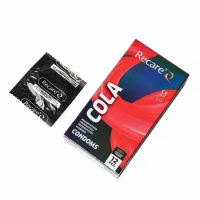 Презервативи Holographic Recare Cola Dotted&amp;Ribbed Condoms 12шт, з пухирцями і ребрами, аромат: Кола — Просмотреть изображение 3