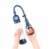 Вакуумна помпа для пеніса Boners Penispump With Pressure Gauge — Переглянути зображення 1