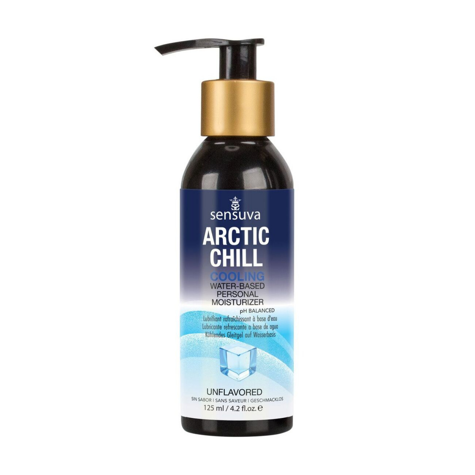 Лубрикант на водній основі Sensuva - Arctic Chill Cooling (125 мл), без гліцерину та парабенів
