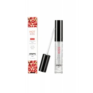 Стимулювальний блиск для губ EXSENS Strawberry Hot Kiss 7 мл, зігріває та охолоджує