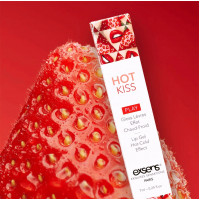 Стимулирующий блеск для губ EXSENS Strawberry Hot Kiss 7 мл, согревает и охлаждает — Просмотреть изображение 4