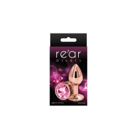 Анальна пробка NS Novelties Rear Assets - Rose Gold - Small - Pink — Переглянути зображення 2