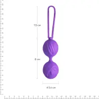 Вагінальні кульки Adrien Lastic Geisha Lastic Balls Mini Violet (S), діаметр 3,4 см, маcа 85 г — Переглянути зображення 2