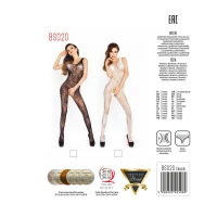 Бодістокінг Passion BS020 white, комбінезон, фантазійний візерунок — Переглянути зображення 5
