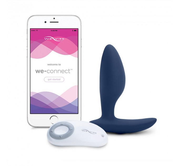 Анальна смарт-вібропробка We-Vibe Ditto Moonlight Blue з пультом ДК