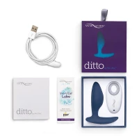 Анальна смарт-вібропробка We-Vibe Ditto Moonlight Blue з пультом ДК — Переглянути зображення 14