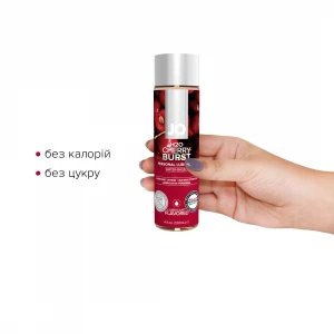 Змазка на водній основі JO H2O — Cherry Burst (120 мл) без цукру, рослинний гліцерин