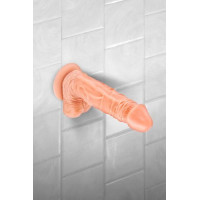 Фаллоимитатор на присоске Real Body — Real Bruce Flesh, TPE, диаметр 4,2 см