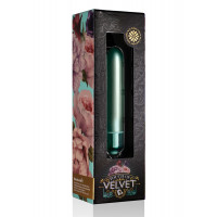 Вибропуля Rocks Off RO-90mm Touch of Velvet Aqua Lily матовая, 10 режимов работы, на батарейке