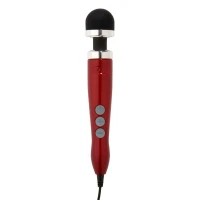 Вібромасажер DOXY Die Cast 3 Candy Red, дуже потужний, живлення 220В, металевий корпус — Переглянути зображення 1