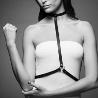Портупея Bijoux Indiscrets MAZE - I Harness Black, екошкіра, дуже стильна — Переглянути зображення 3