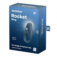 Эрекционное виброкольцо Satisfyer Rocket Ring с удлиненным стимулятором клитора, перезаряжаемое — Просмотреть изображение 3