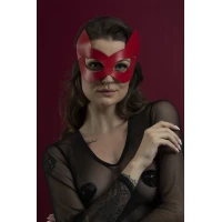 Маска кошечки Feral Feelings - Kitten Mask, натуральная кожа, красная — Просмотреть изображение 1