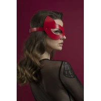 Маска кошечки Feral Feelings - Kitten Mask, натуральная кожа, красная — Просмотреть изображение 3